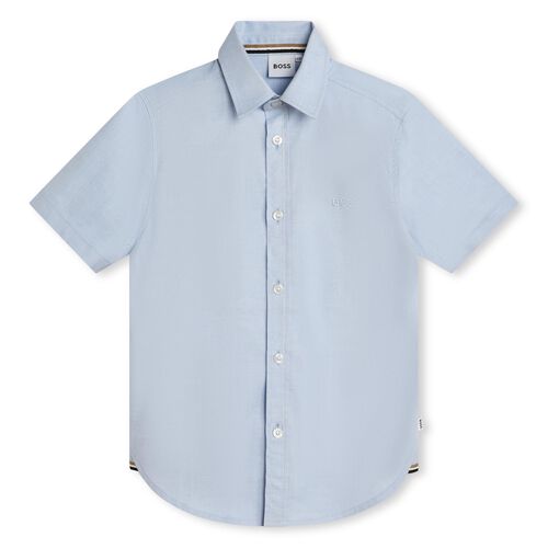 Hugo Boss Ss Oxford Emb Shirt 6 - 8Y